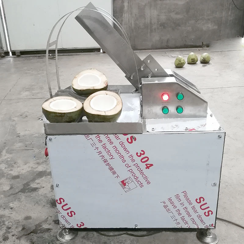 Fully Electric And Automatic Cut Coconut Machine Coconut Cutter Cutting
