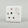 Single 15A switched socket with neon