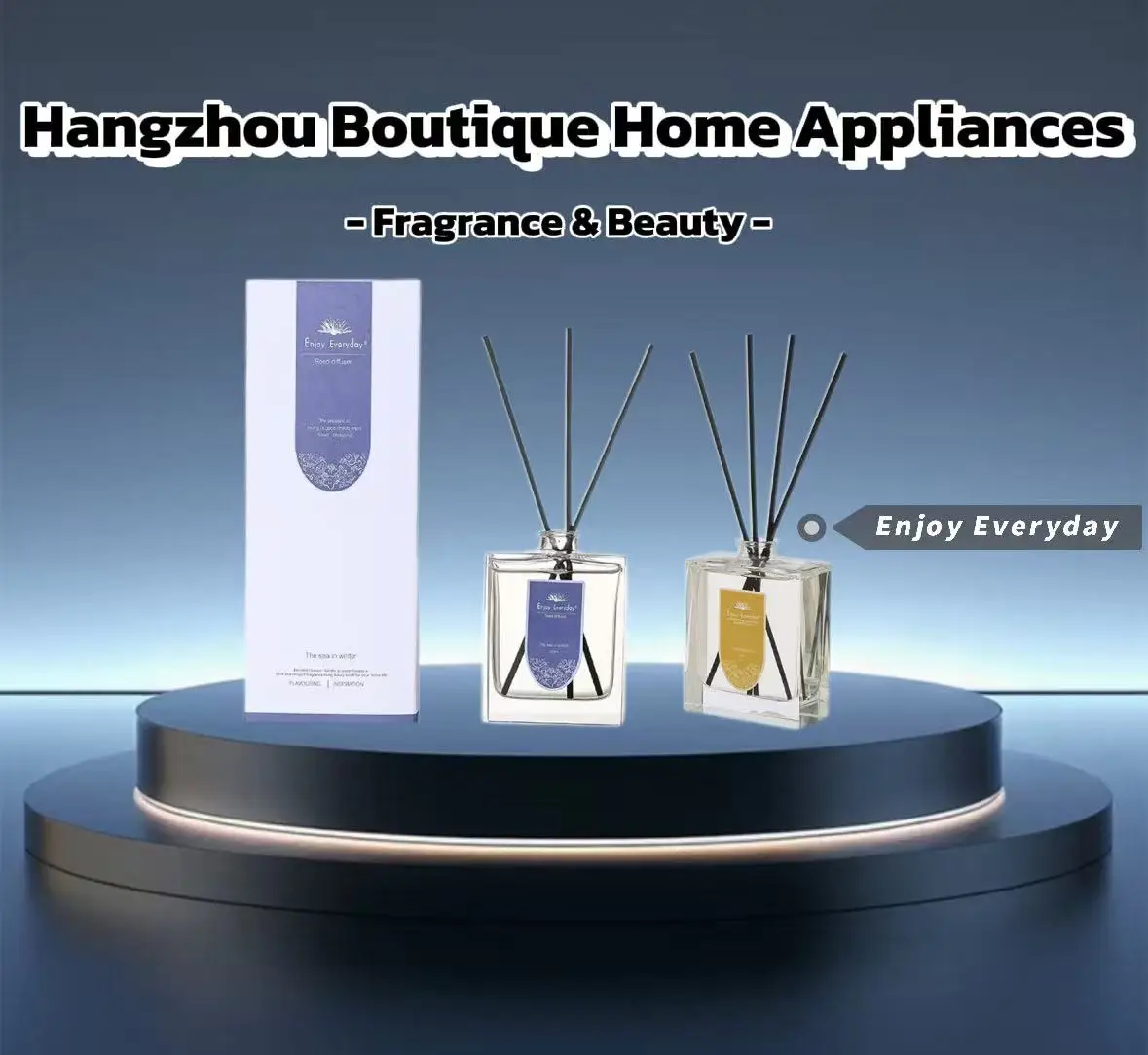 product cost effective custom long lasting fragrance reed diffuser with black fiber sticks for home air freshening-0