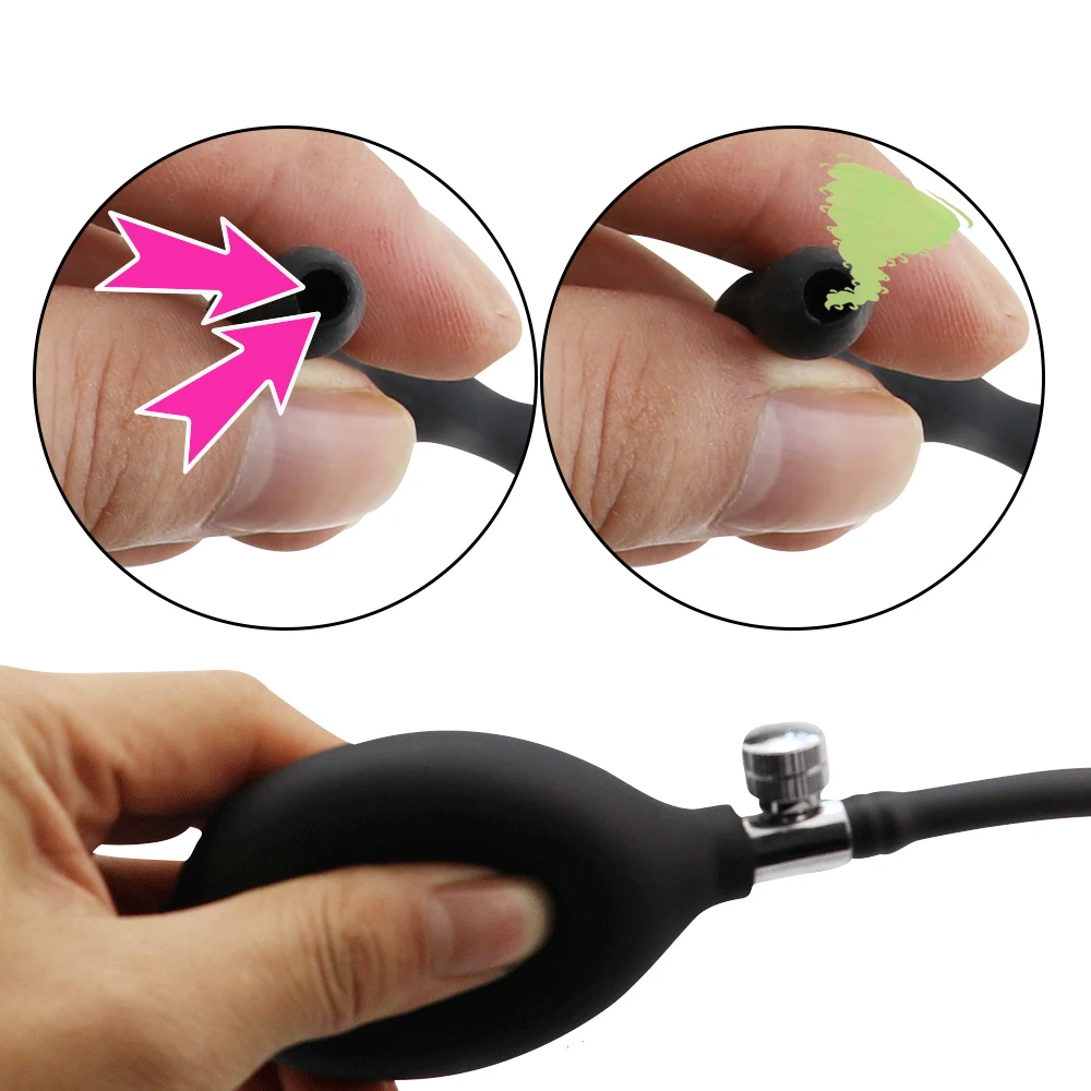 Free Custom Box - Inflatable Male Penis Plug Urethra Catheter Tube Block Horse Eye Stimulation Rod Urethral Sound Dilator