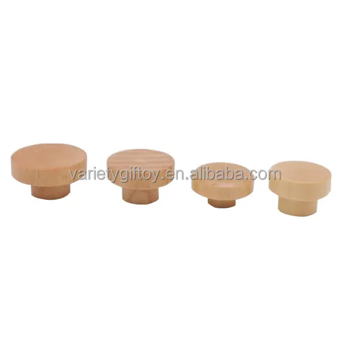 Natural Wooden Furniture Drawer Knobs Desk Drawer Handle And Knobs Wooden Knobs For
