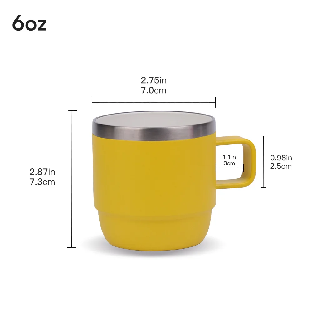 Best-selling Reusable 6oz Outdoor Travel Car Cup - 304 Stainless Steel