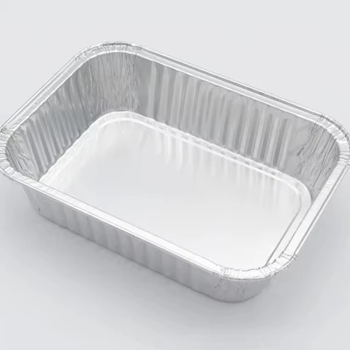 TIA CB58 Container Disposable Aluminum Tray with Lid Aluminium Foil Container Foil Lid for Food