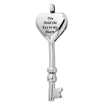 Collana con urna funeraria personalizzata in acciaio