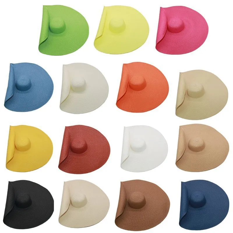 SYH1318 Summer Floppy Straw Hat for Women Custom Logo UV  display picture 1