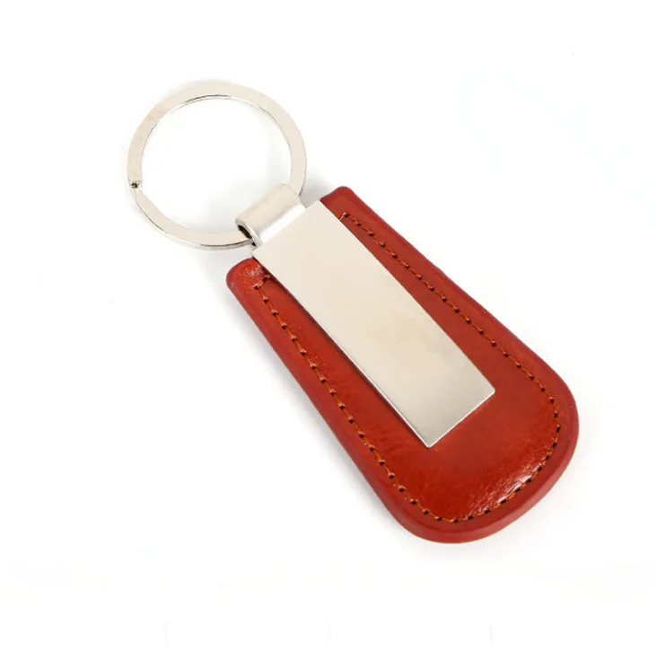 Wholesale Keychain Custom Metal Zinc Alloy Creative Blank Leather Highend Multifunctional