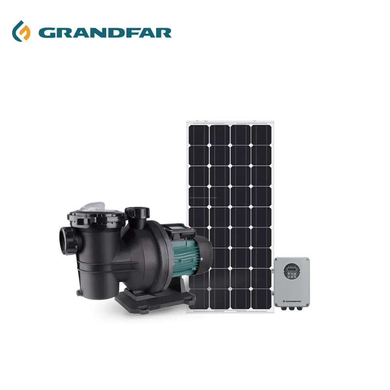 Grandfar SFCP 1.6HP 1200W High Pressure Multistage Portable Solar Water Pump for Swimming Pools & Outdoor Use