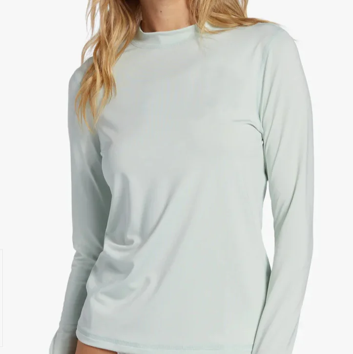 Divestar Custom Logo Wholesale Long Sleeve Surfing Summer Beach Sun Protection Pu 50+ Rash Guard