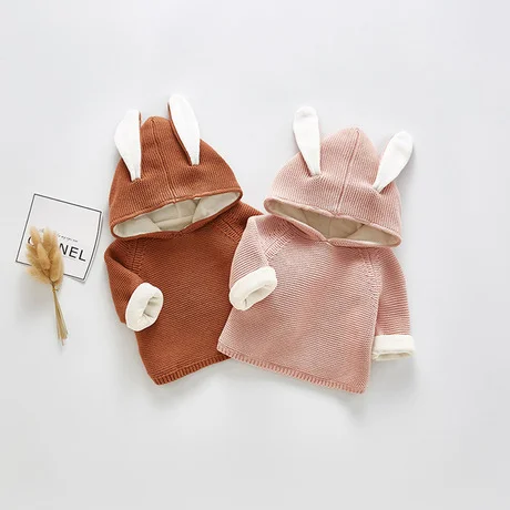 Оптовая продажа, зимняя утепленная вязаная одежда, Детский свитер, детские толстовки, детская одежда