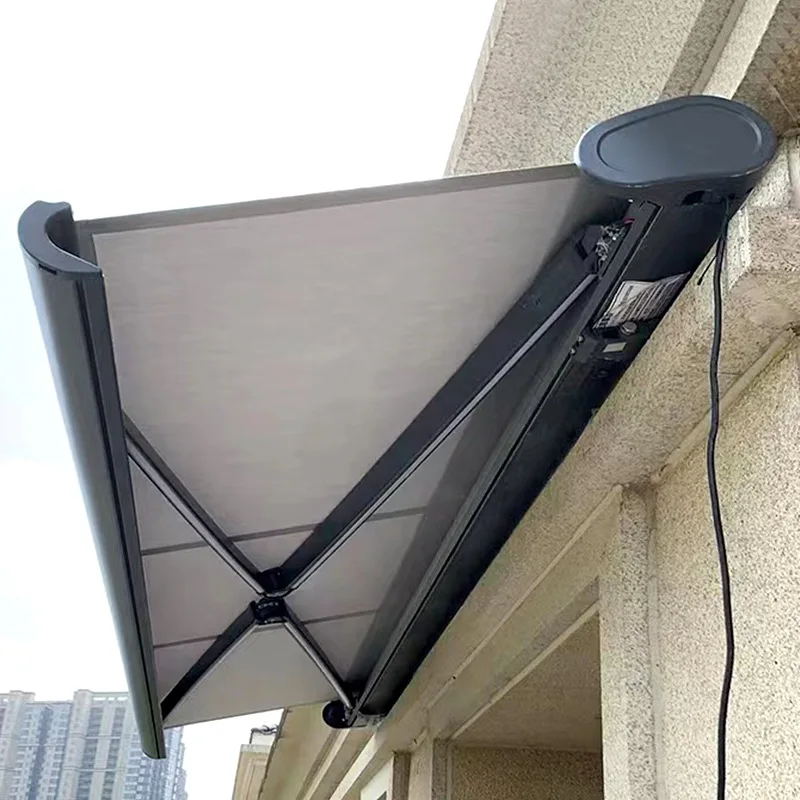 Азиатский тент алюминиевый наружный водонепроницаемый полный Кассетный моторизованный