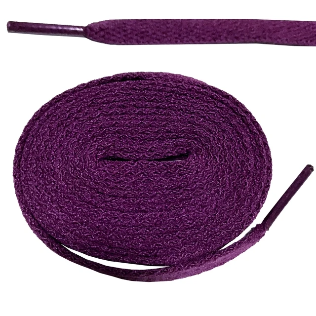 Cheap 8mm Wide Of Black White Flat Shoelace Kids Adult Shoe Laces For