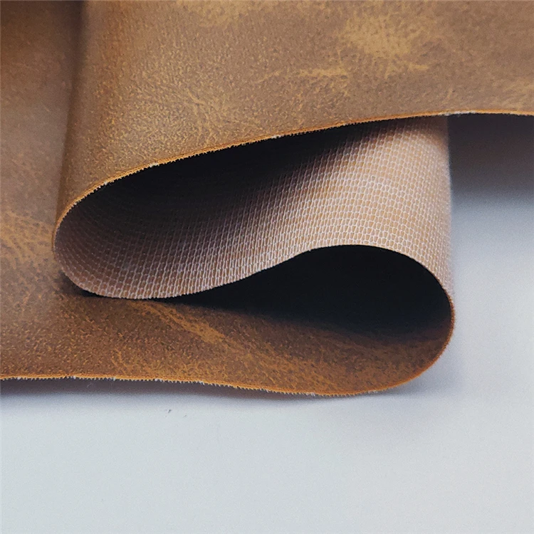 0.6mm Thickness 54/55" Width PVC Leather Faux Leather Fabric with 140cm Width for Multi-Application
