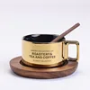 Sliver cup&Wooden Plate&spoon