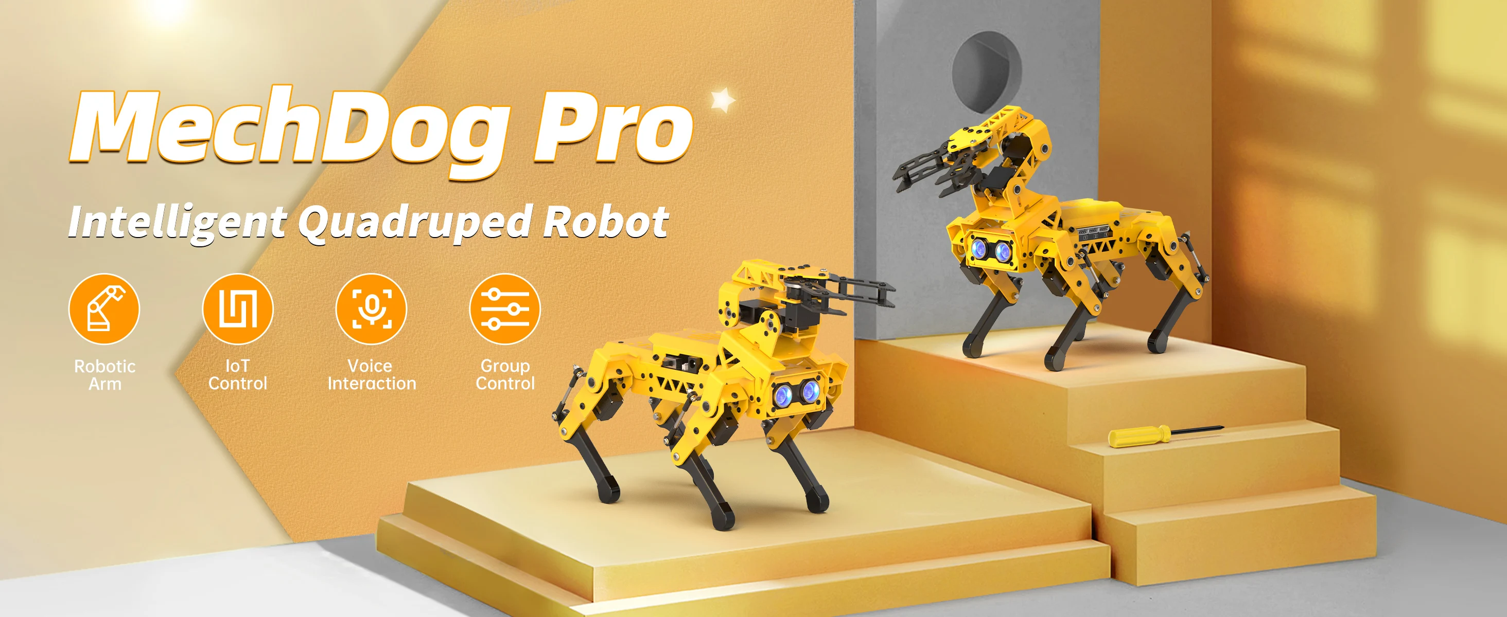 Hiwonder Mechdog Pro - AI Robot Dog for Educational Kits