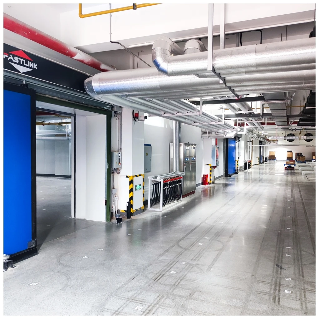 Fastlinknew Product Industrial Customized Elastic Panel Fast Closing Single Sliding Door Cold Storage High Speed Sliding Doors