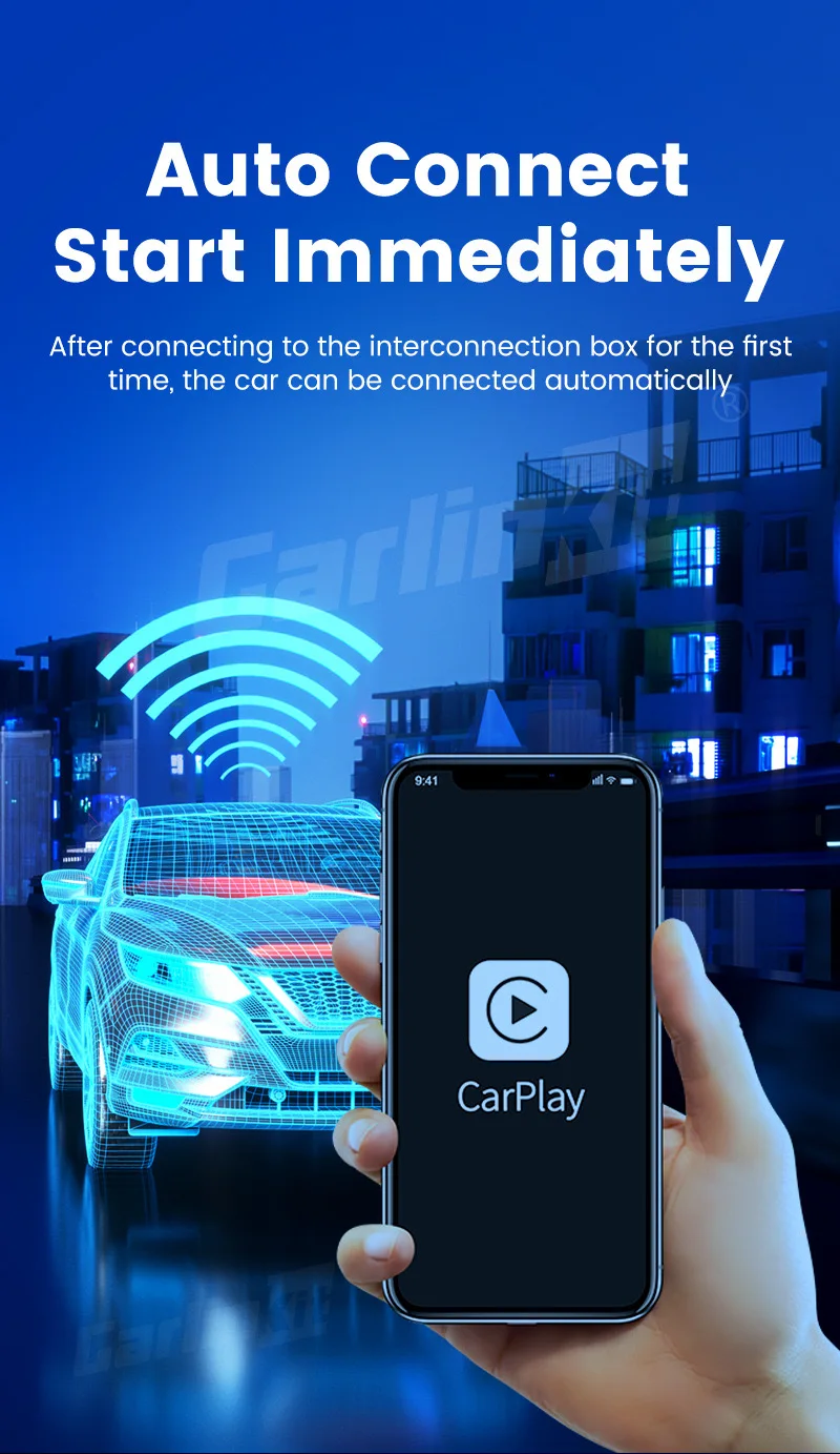 4.4 Universal Smart Android Plug and Play Auto dongle portable  box multimedia  Wired /Wireless Carplay details