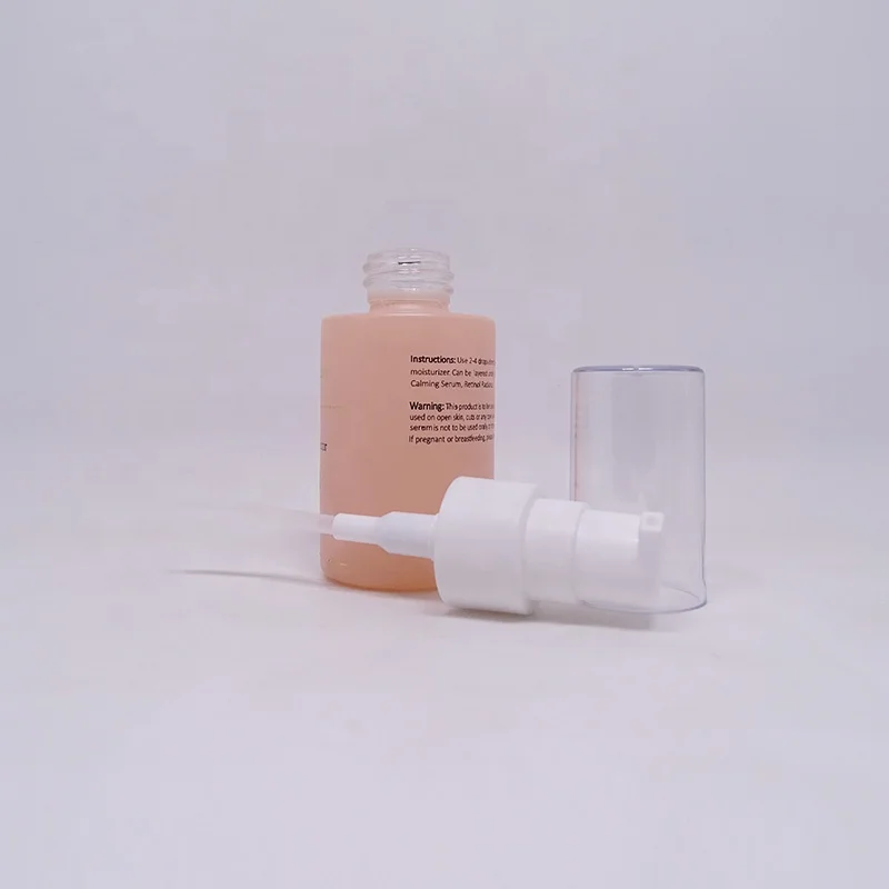 luxury custom 30ml pink empty cosmetic beauty eyes serum glass bottle for facial skin care