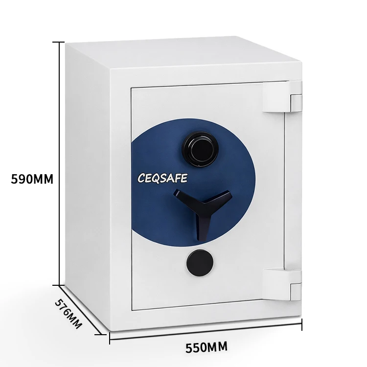 MK-590B CEQSAFE Large Size 2 Hours Fireproof Rating Home Bank Office Use Digital Fingerprint Combination Lock Safe Box