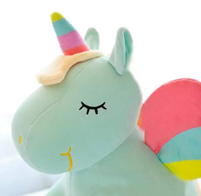 
Новейшая Популярная оптовая продажа детских мягких животных больших плюшевых игрушек Единорог 