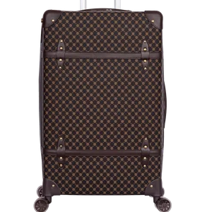 Custom Brand Suitcase 360 Degree Travel Luggage Bag Sets With Iron Trolley Handle for Long Holiday