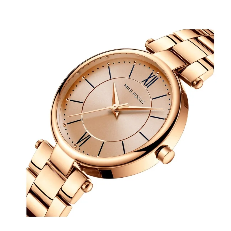 Montre Homme Mini Focus MF0189L Rose Gold Women Wrist Watches Waterproof Luxury Ladies Quartz Watch