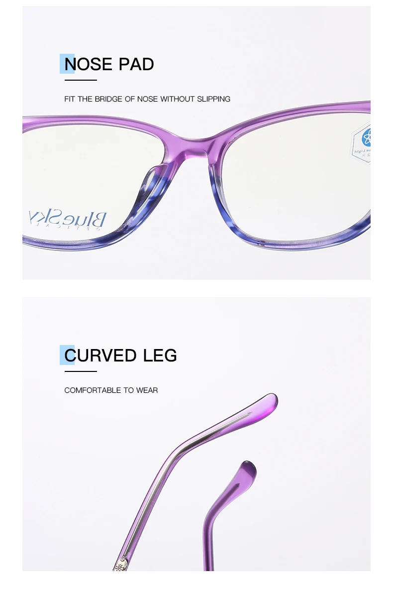 Manufacture Clear Mazzucchelli Acetate Frames Blocking Blue Light