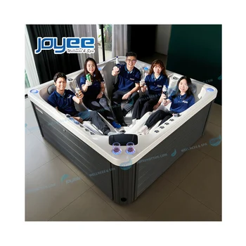 JOYEE 5 person massage hottub bath whirlpool Large outdoor Waterfall spa hot tub hydro massage Outdoor pool spa with jets