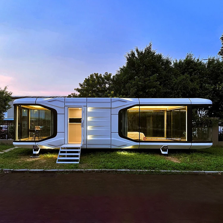 Space Luxury Hotel Prefab Commercial Airship Pod Capsule House With Kitchen Buy Capsule House