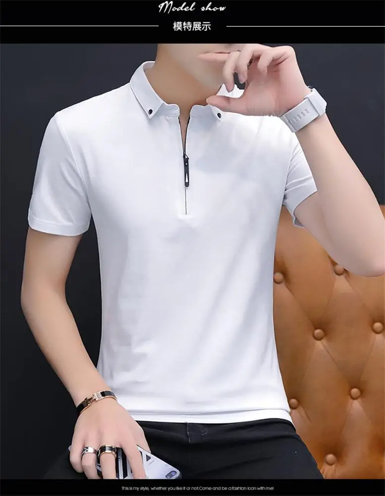 Chinese Supplier Clothes for Men Online Zipper Collar Zip Neck