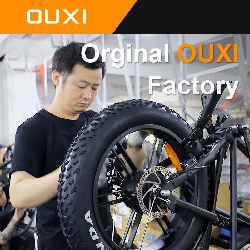 Rechargeable Large Capacity 1000w Battery Ebike Powerful Motor OUXI V8 Urban Bike Commuting Time-saving Fatbikes