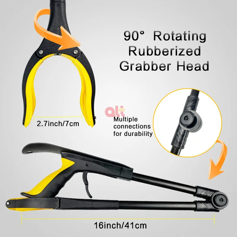 Wholesale Grabber Reacher Portable Litter Picker Tool Foldable Hand Grip Rubbish Trash Picker