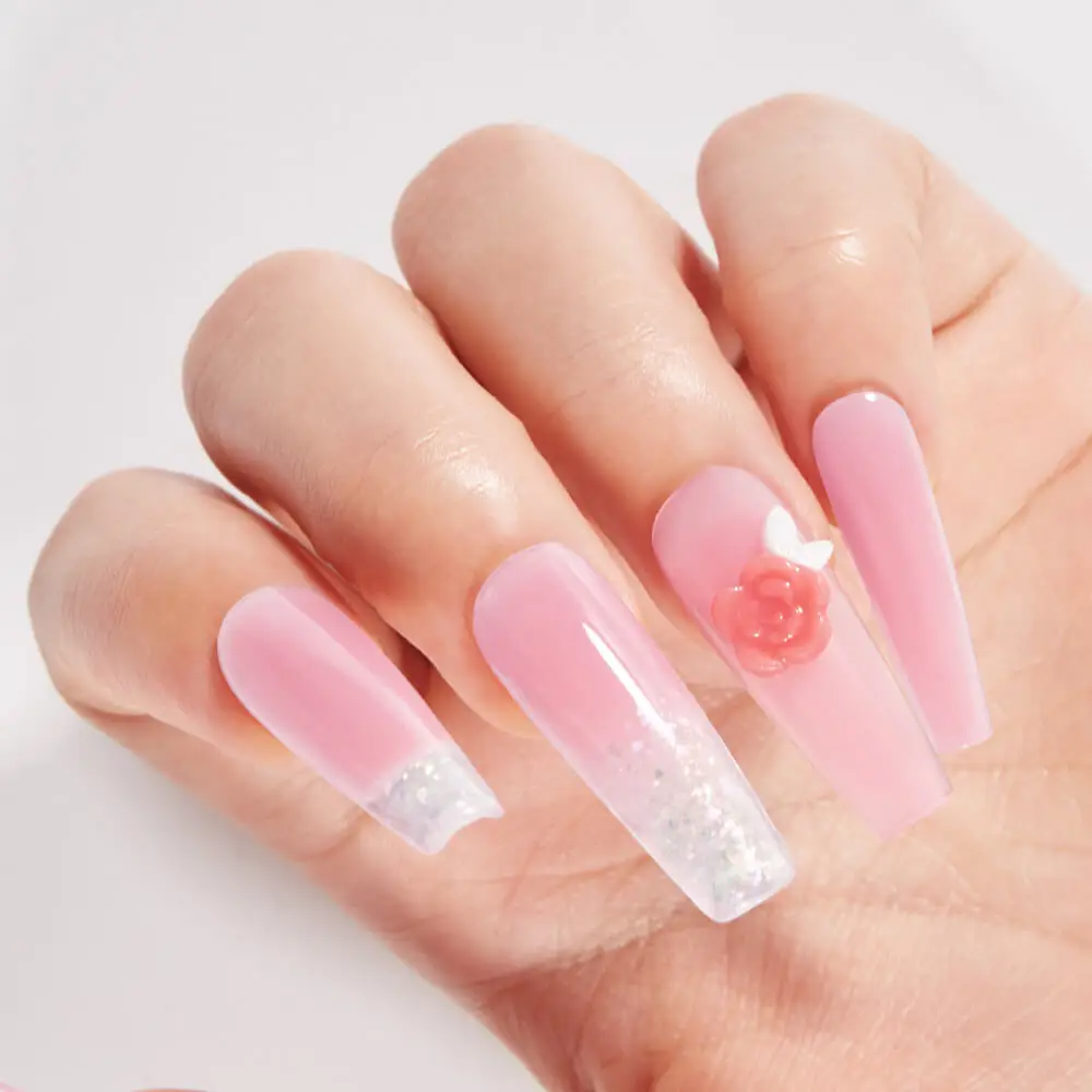 Косметические продукты оптовая продажа наращивание ногтей твердый антипригарный Гель-лак