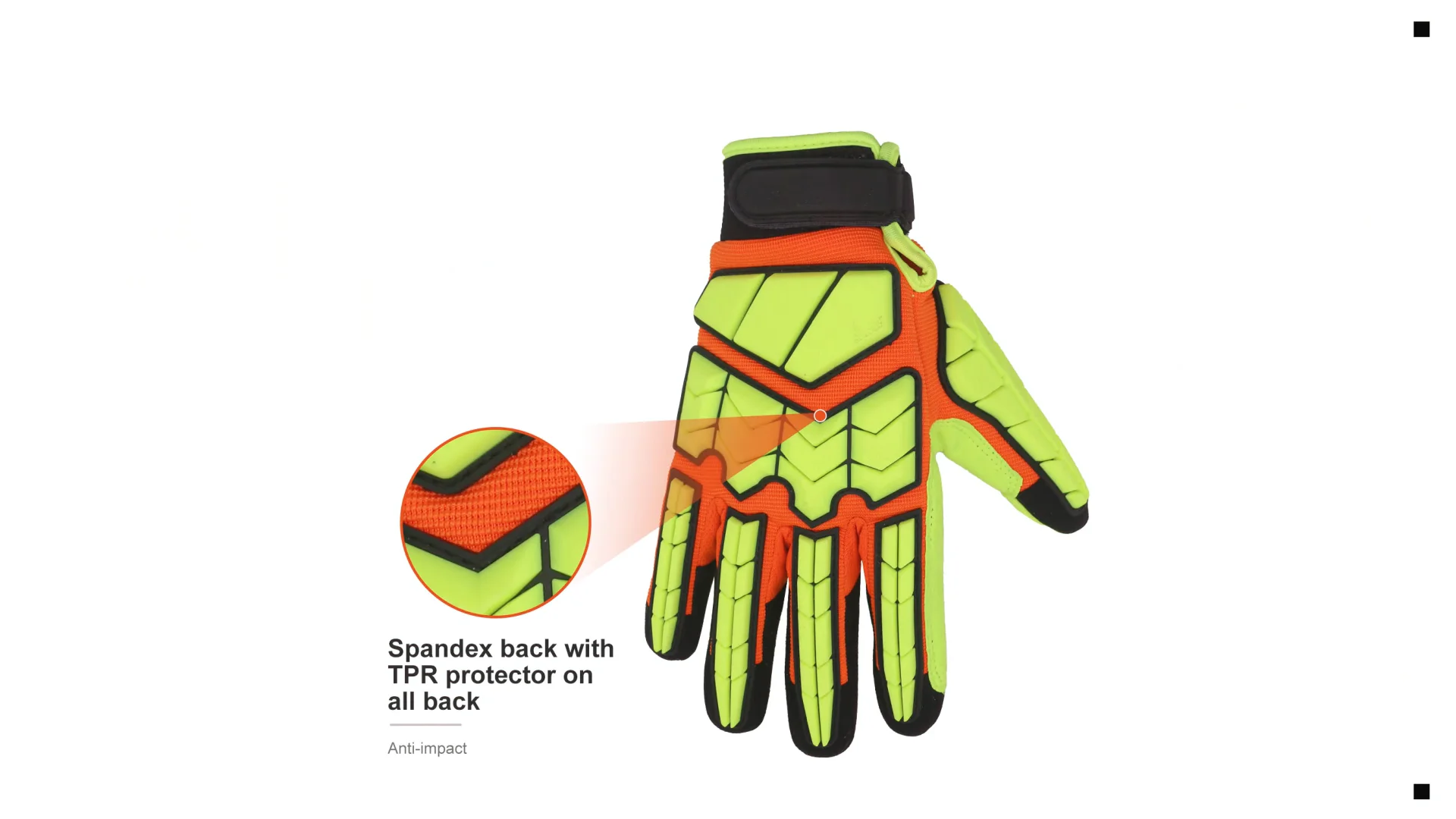 Prisafety High Quality Oil And Gas Industrial Impact Protective Safety Gloves Hand Tpr Impact