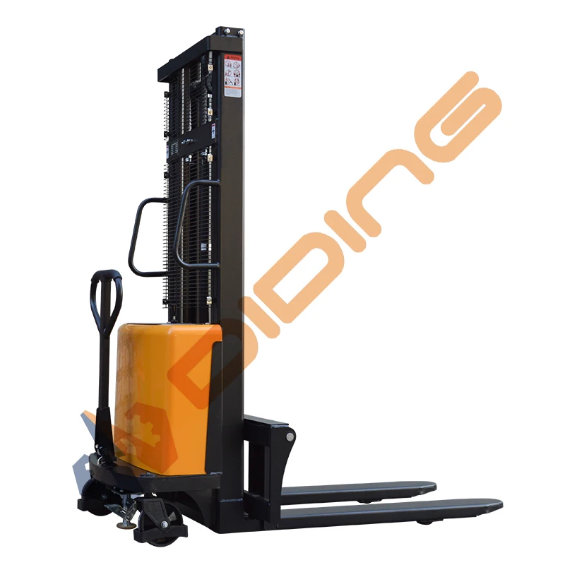 1-2 ton  Portable Battery Electric stacker Semi-electric Pallet Stacker Chinese factory hot sale