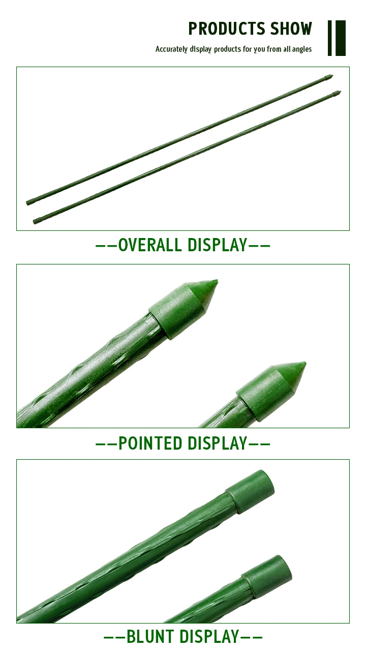 Wholesale Garden Plastic Support Stakes Green Plant Climbing Stake