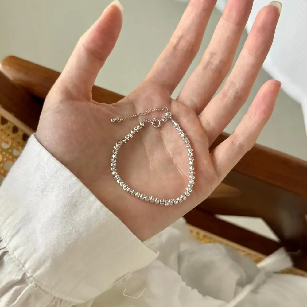KAKODIY Luxury 18K Gold Plated Adjustable 925 Sterling Silver Bead Jewelry for Women Organized Stackable Bracelet detail 6
