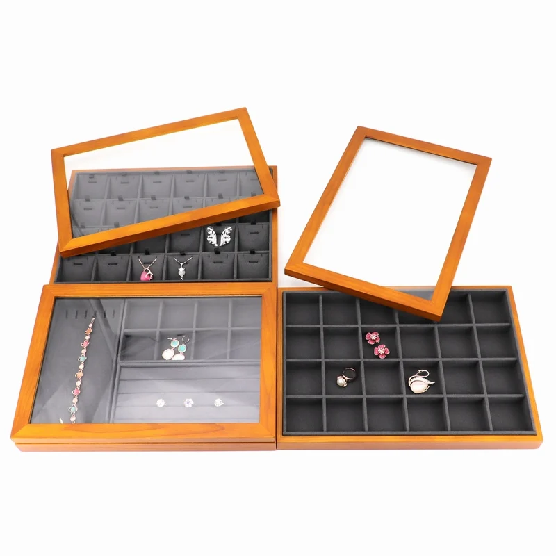 Luxury Stackable Jewellery Display Trays Display Ring Earrings Bracelet