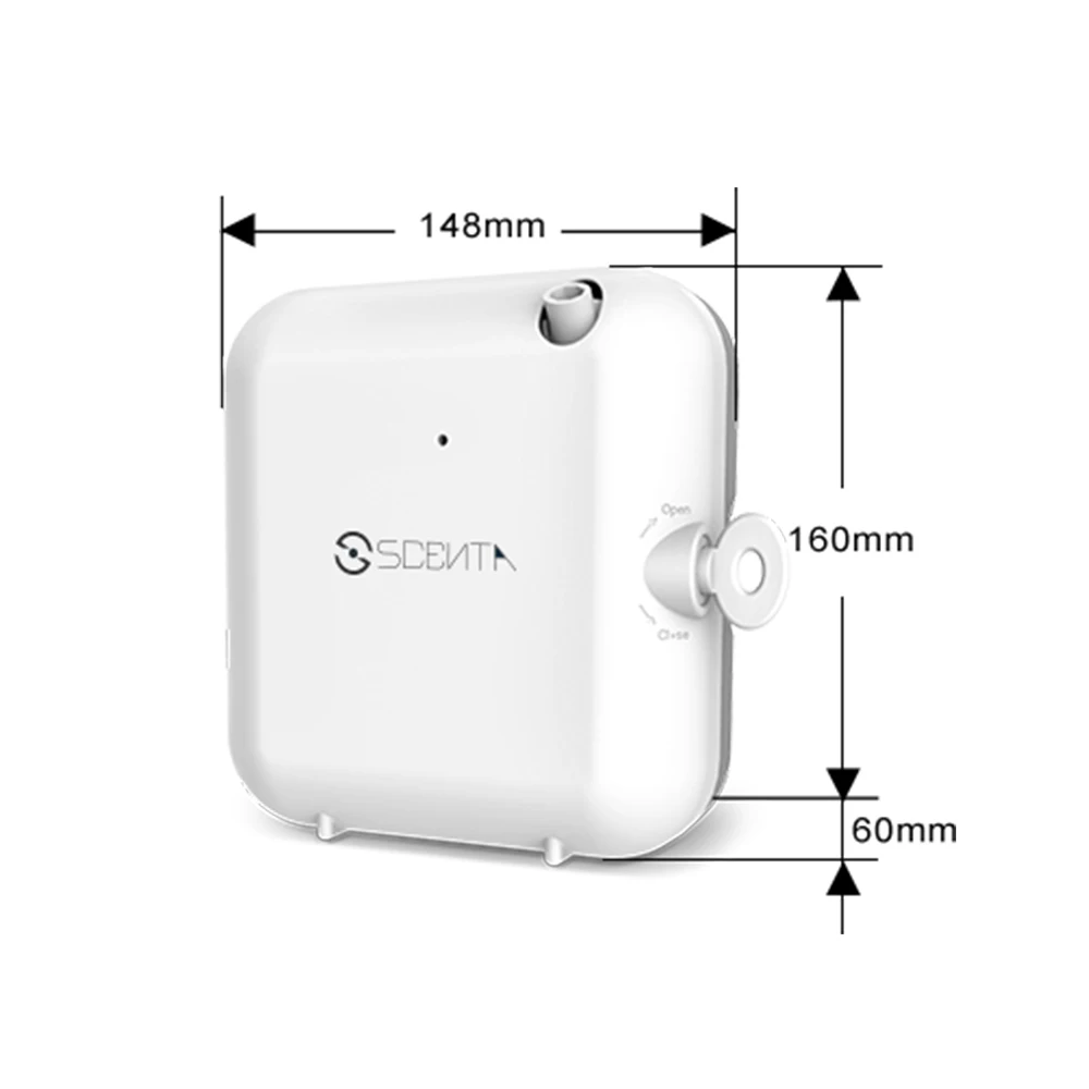 SCENTA Battery Powered Aroma Diffuser Machine,Wall Mounted Nebulizer Essential Oil Diffuser