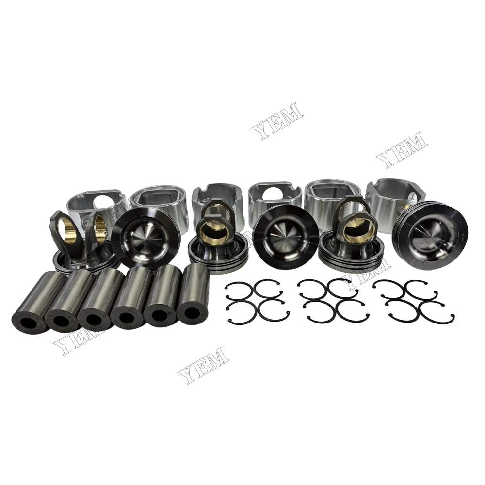 Piston and Pin Clip 125-8869 160-1131 130-0241 for Cat 3406 Engine Parts