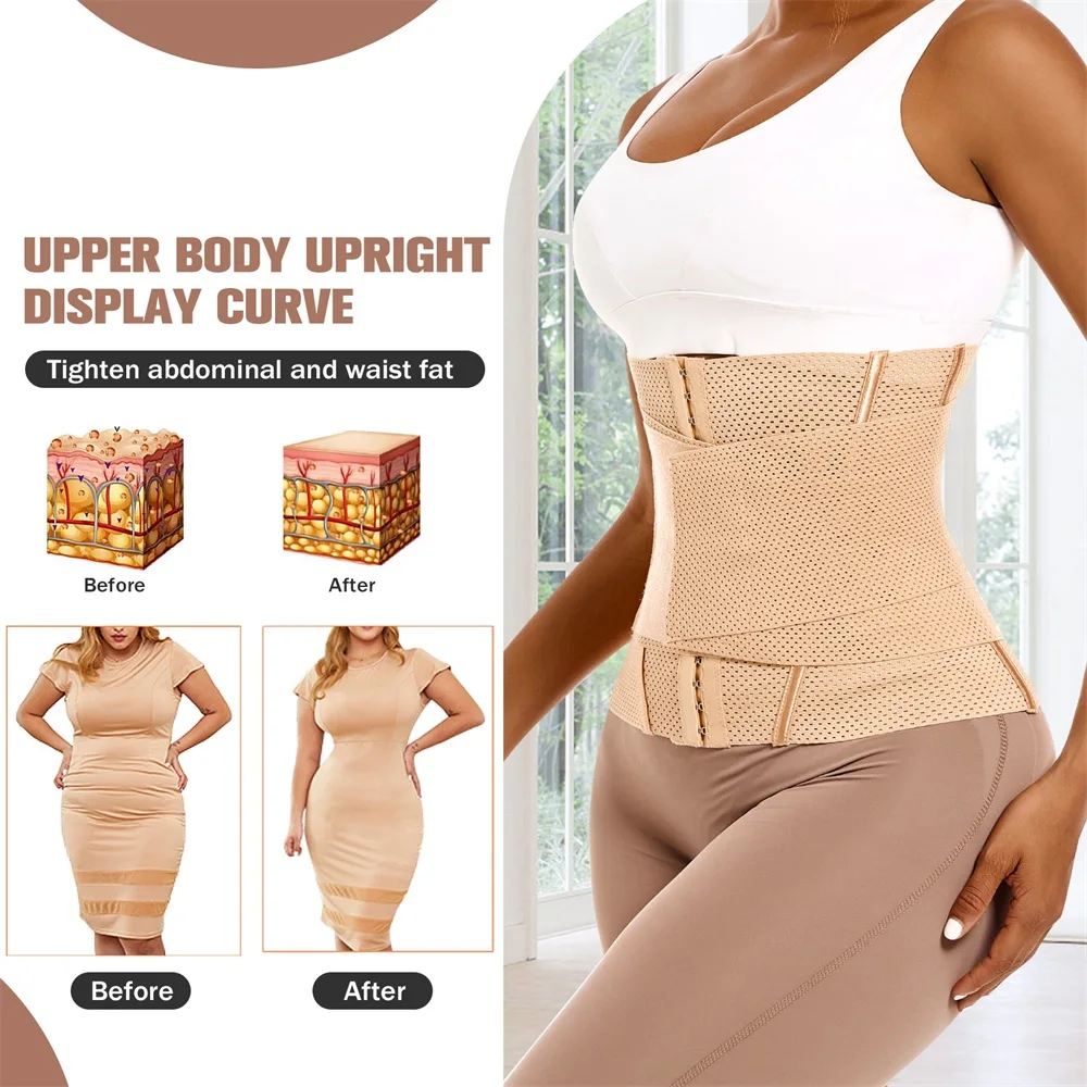Wholesale Lady Waist Cinchers Belt Women Shapewear Tummy Control Wrap Belt Corset Waist Trainer Slim Body Shaper Slim