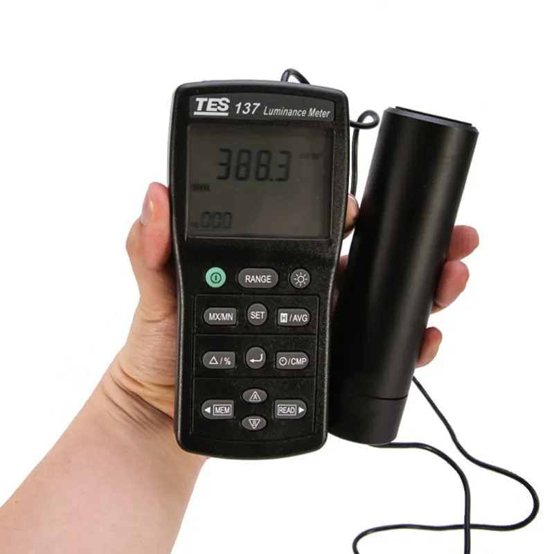 Wholesale Luminance Meter TES-137 Dual Display 4-digit LCD Lux