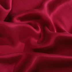Non-toxic plain dyed stain fabric 14M/M stretch red mulberry silk charmeuse fabric NO 4