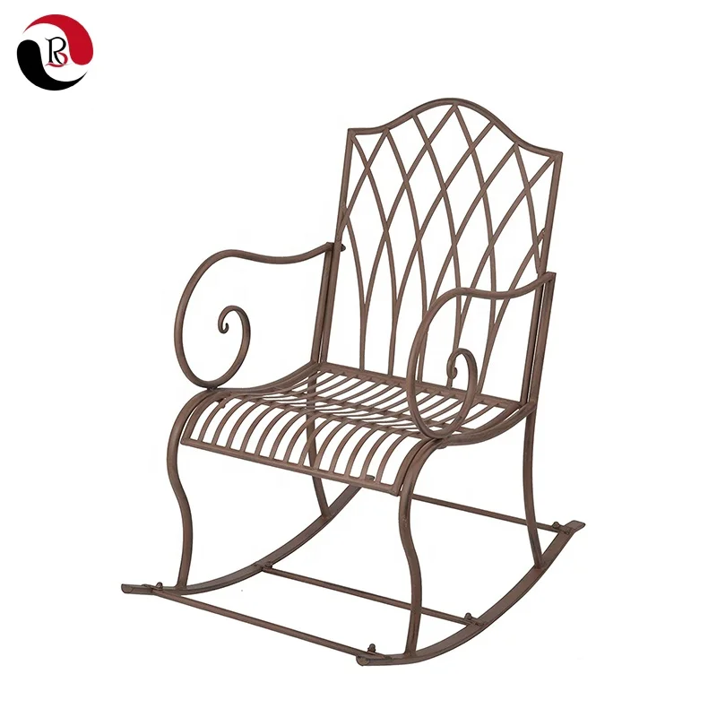 garden metal rocking chair