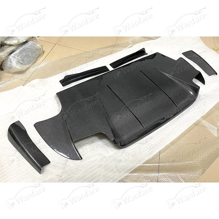 VRS STYLE CARBON FIBER REAR DIFFUSER for 2001-2007 MITSUBISHI EVOLUTION EVO 7-9 EVO 7 8 9