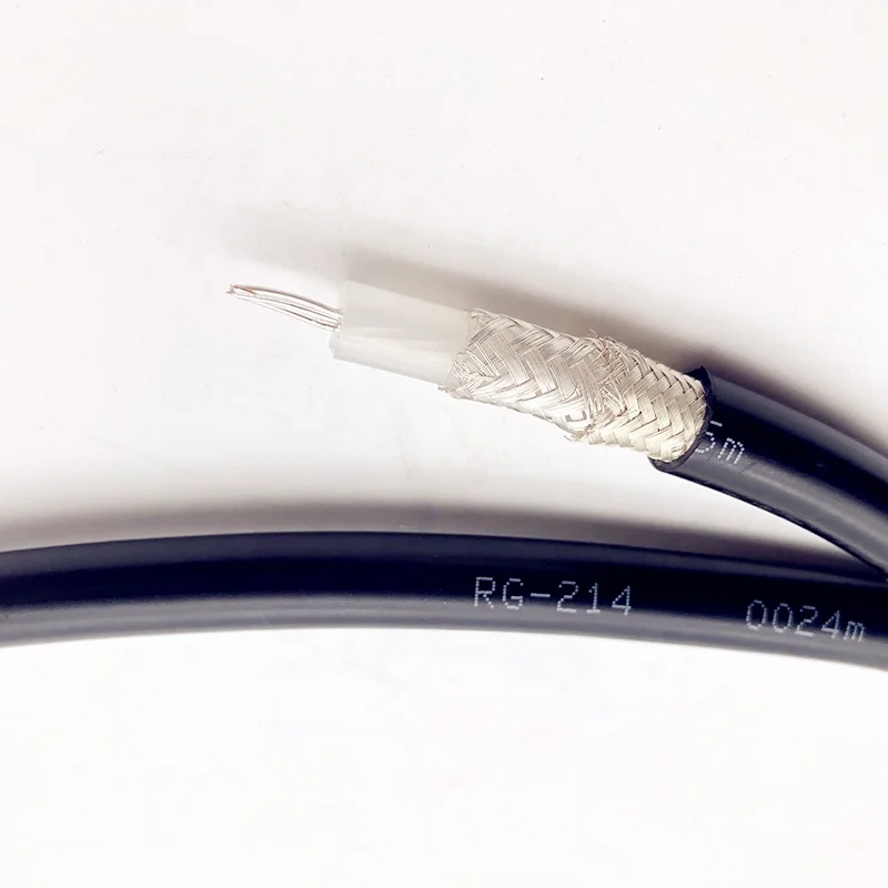 50Ohm Flexible Double Shielded RG214 RF Coaxial Cable
