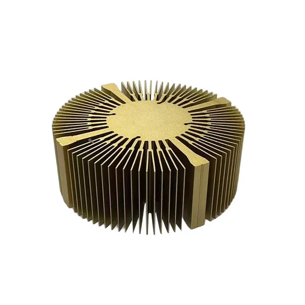 Led Heatsink Radiator Round Extrusion Aluminum Led Strip Light Large Sunflower Sunflower Extrusion Round Aluminum Heatsink