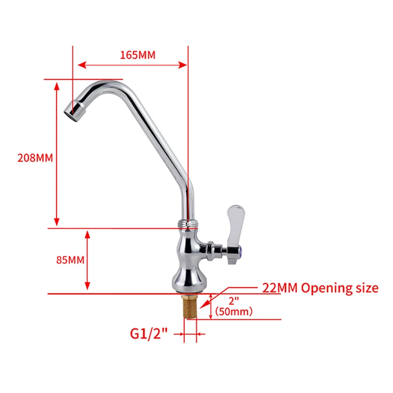 European Retro Single Handle Kitchen Faucet Basin Modern Brass SUS304 Sink Taps Faucet French Style for Commercial Kitchen Use details
