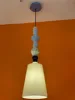 blue pillar + white lampshade(D23cm*H78cm)