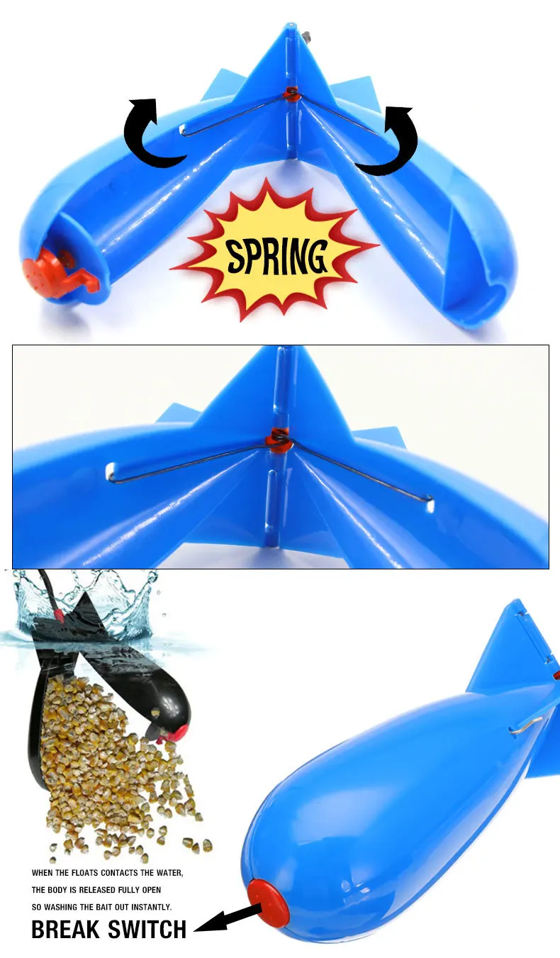 Bombe Spod Qutalmi : Lanceur D’appâts Rocket Pour Carpe, Flottant, PP, Sans Fuite, Distance Impressionnante