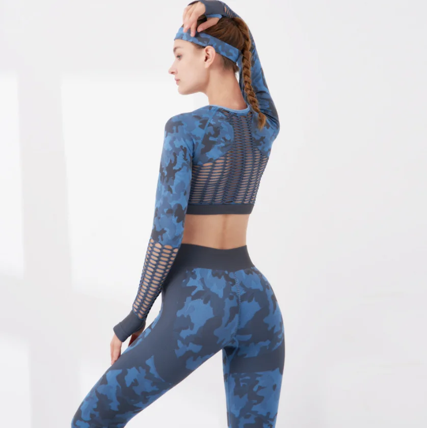Yoga Mulus Camo Set Gym Legging Set 